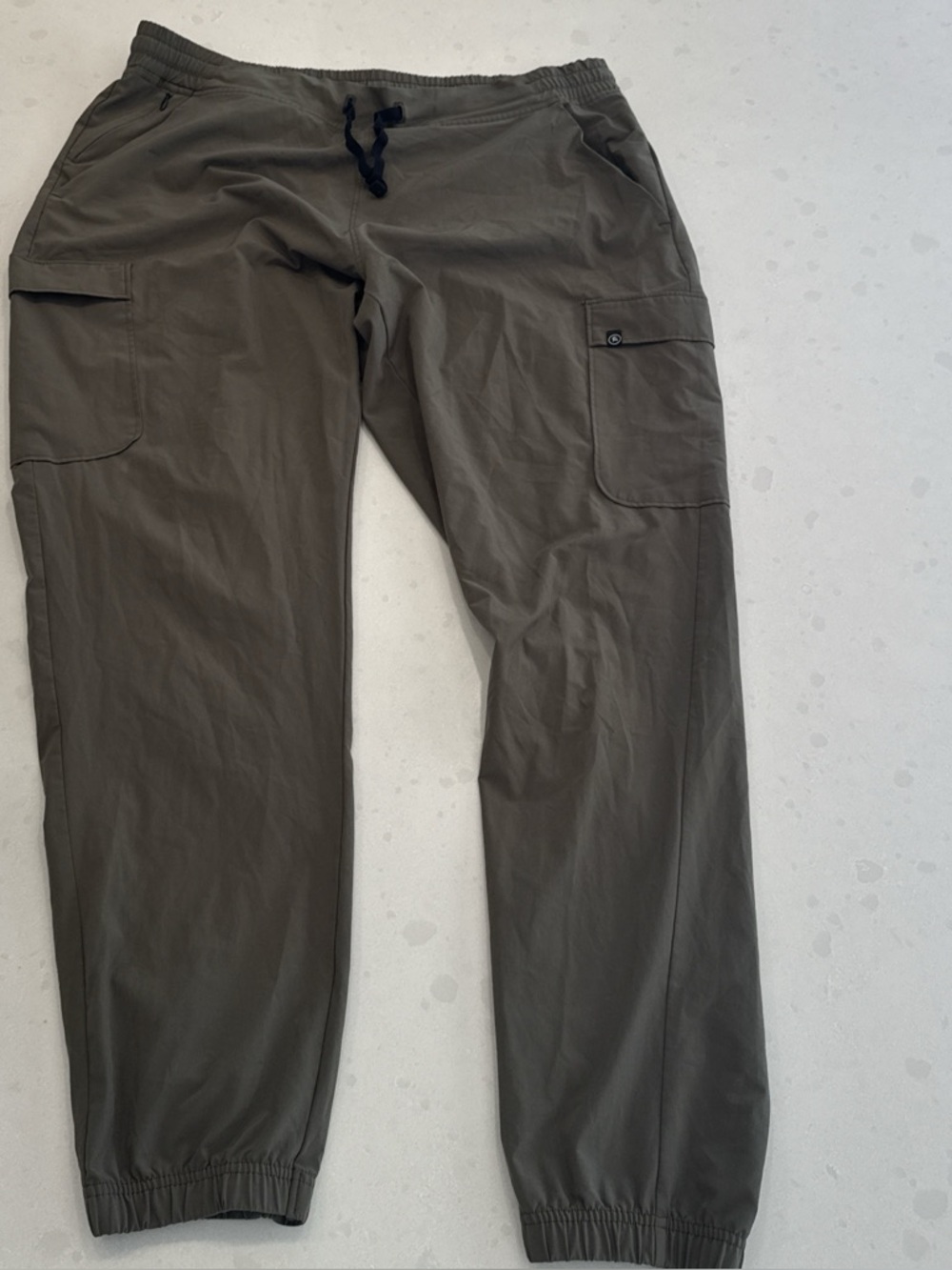 Backcountry women’s hiking Olive Cargo Jogger Pants with Drawstring Waist
